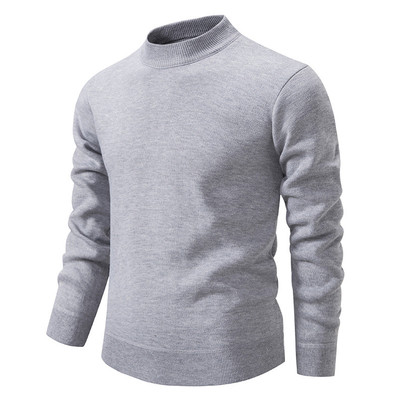 Herren Strickpullover Modern Stehkragen Elegante Optik