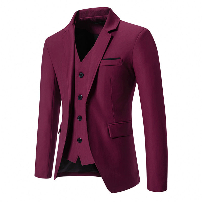 Men's Slim Fit 3-Piece Suit Set