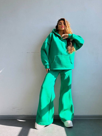 Women's Oversized Hoodie & Wide Leg Sweatpants Set