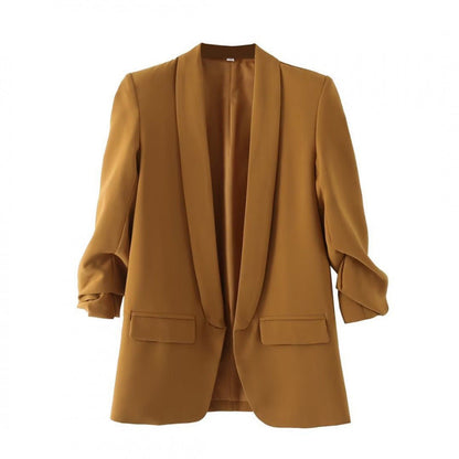 Women's Blazer Fitted Elegant Long