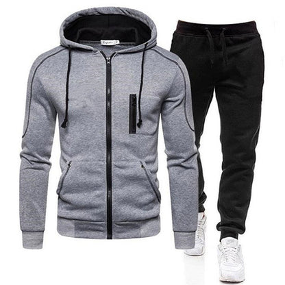 Men's Active Tracksuit with Zipper Pockets