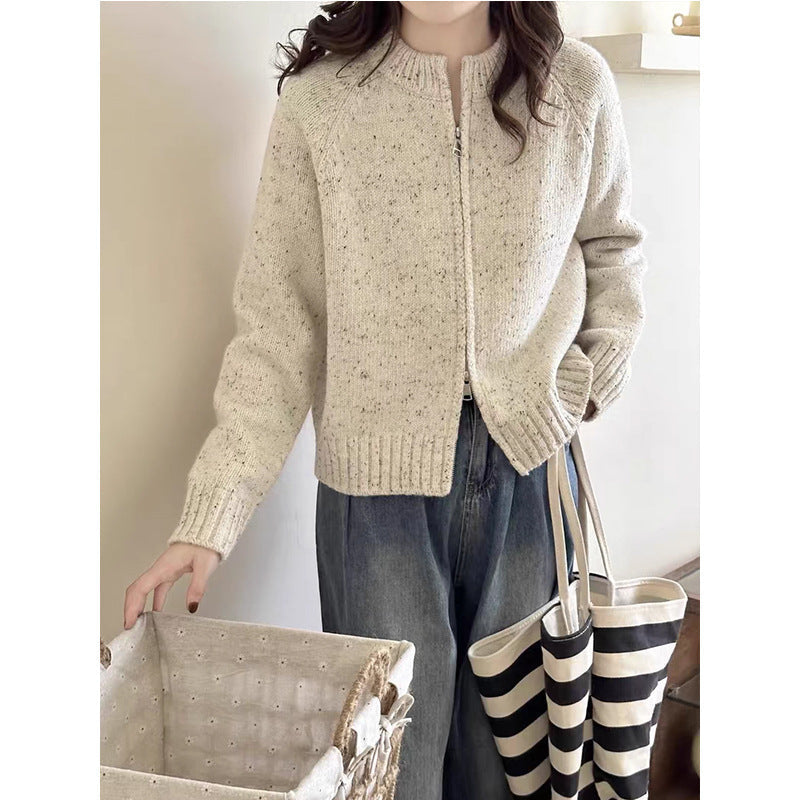 Women's Cardigan Modern Zipper Elegant