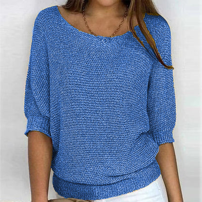 Elegant Solid-Colored Sweater