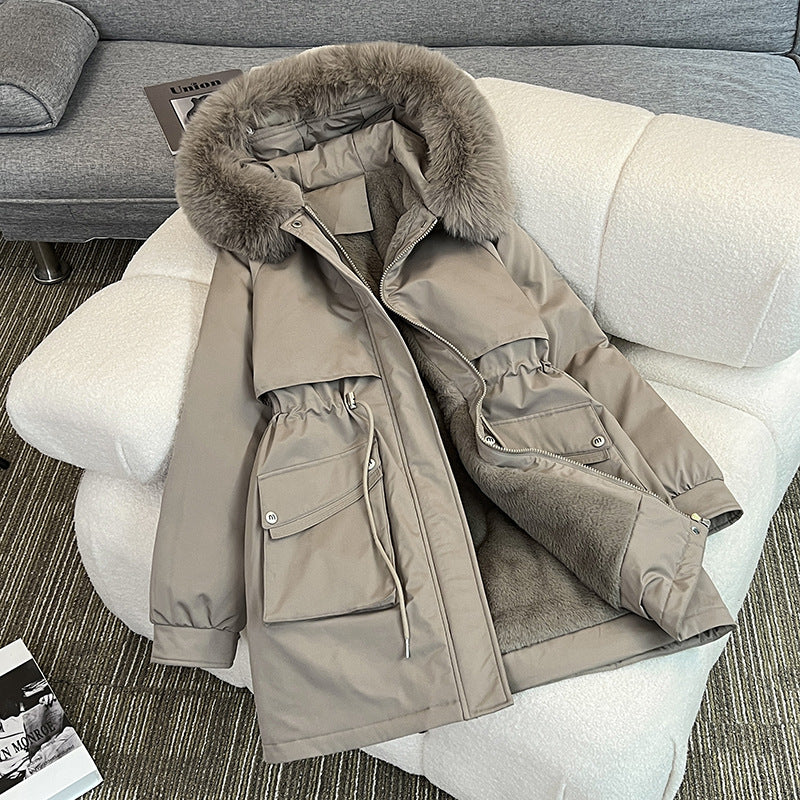 Women's Modern Cozy Winter Parka with Pockets