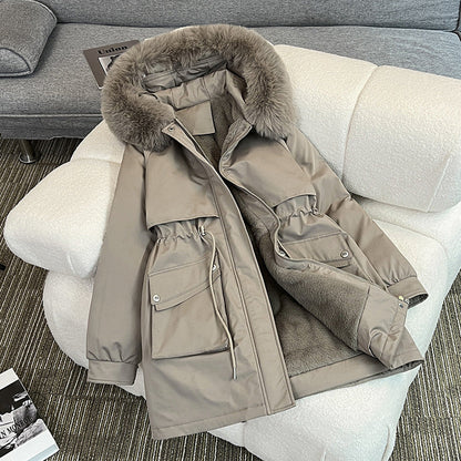 Women's Modern Cozy Winter Parka with Pockets