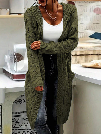 Women's Cardigan Casual Long Large Pockets