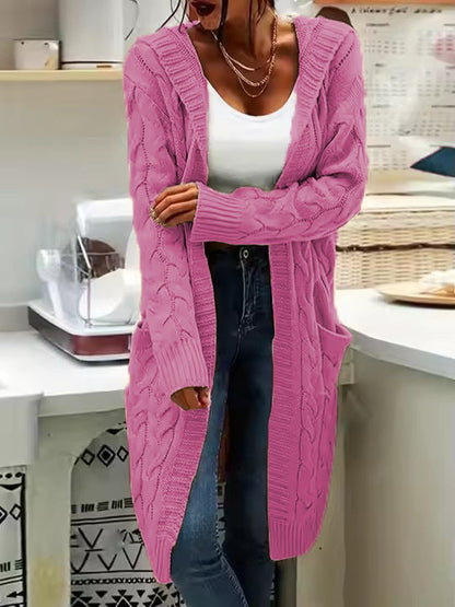 Women's Cardigan Casual Long Large Pockets