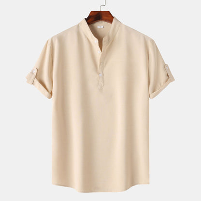 Men's Short-Sleeve Henley Shirt