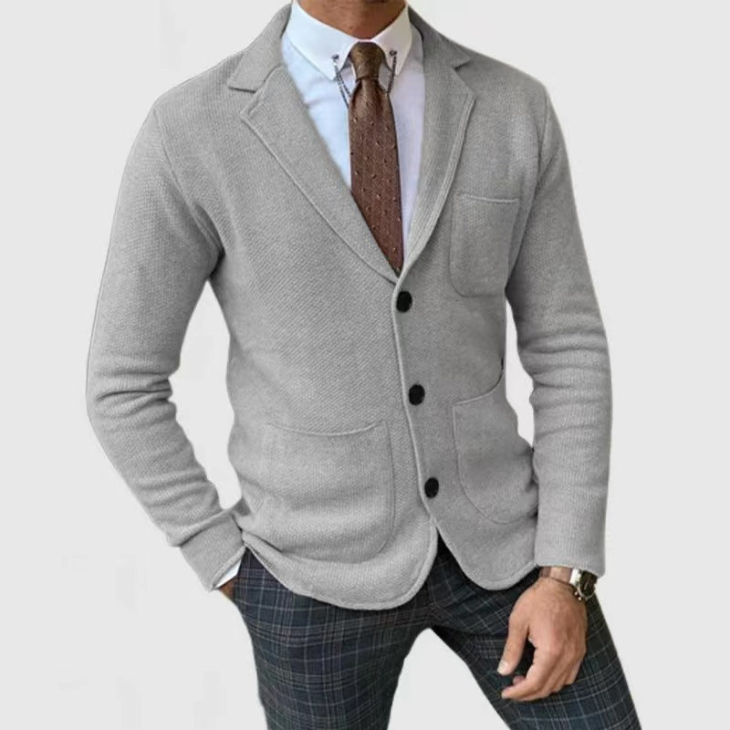 Men's Cardigan Modern Practical Pockets