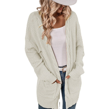 Women's Knitted Cardigan Generous with Pockets Elegant Design