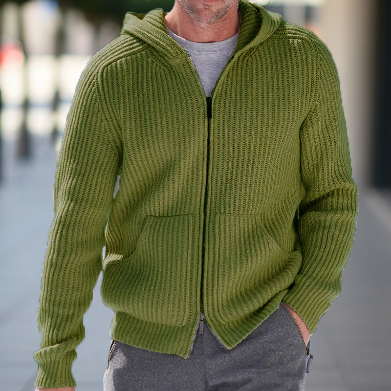 Men's Cardigan Hooded Warm Plus Size