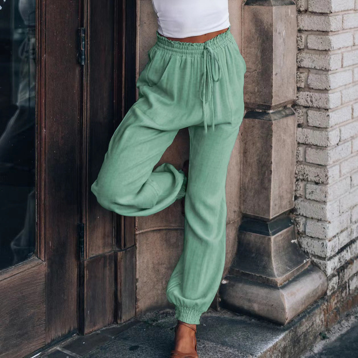 Women's Jogging Pants Comfortable Elastic Waistband