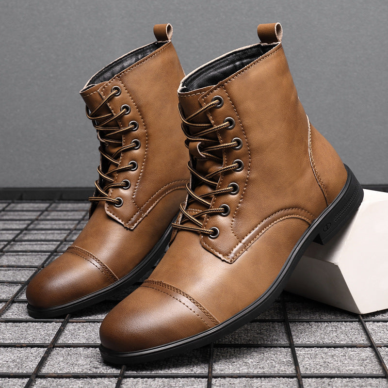 Men's Boots Lace-up Front High-quality