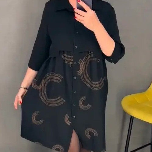 Damen Sommerkleid Modern Überlagerung Look - IdealeKleiden