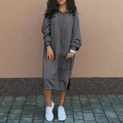 Women's Hoodie Dress Casual Comfortable With Pockets
