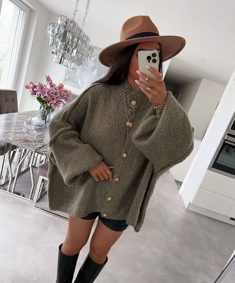Women's Comfortable Oversized Knitted Cardigan