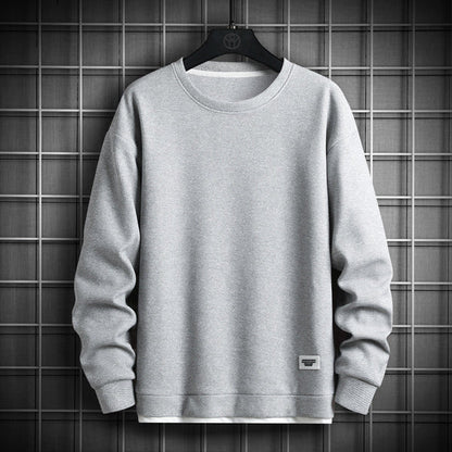 Waffle Knit Round Neck Soft Sweater