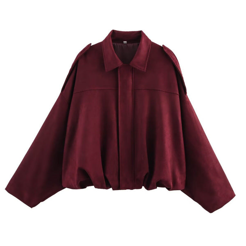 Damen Oversized Jacke Lässig Chic_Style
