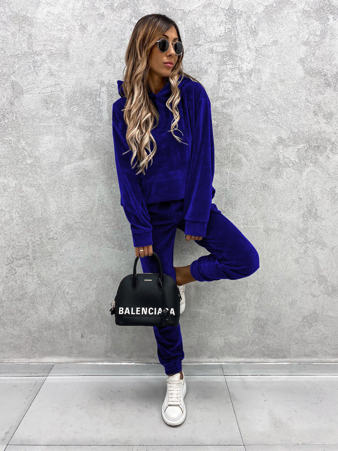 Women's Fleece Set Soft High-Neck Elastic