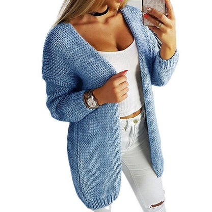 Women's Cardigan Casual Open V-Neck