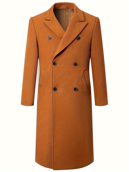 Herren Mantel Elegant Doppelfront Luxus Qualität