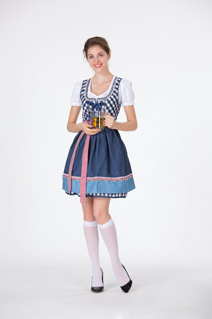 Women's Dirndl Dress Floral Skirt
