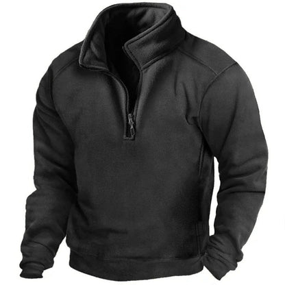 Men's Warm High-Collar Fleece Pullover