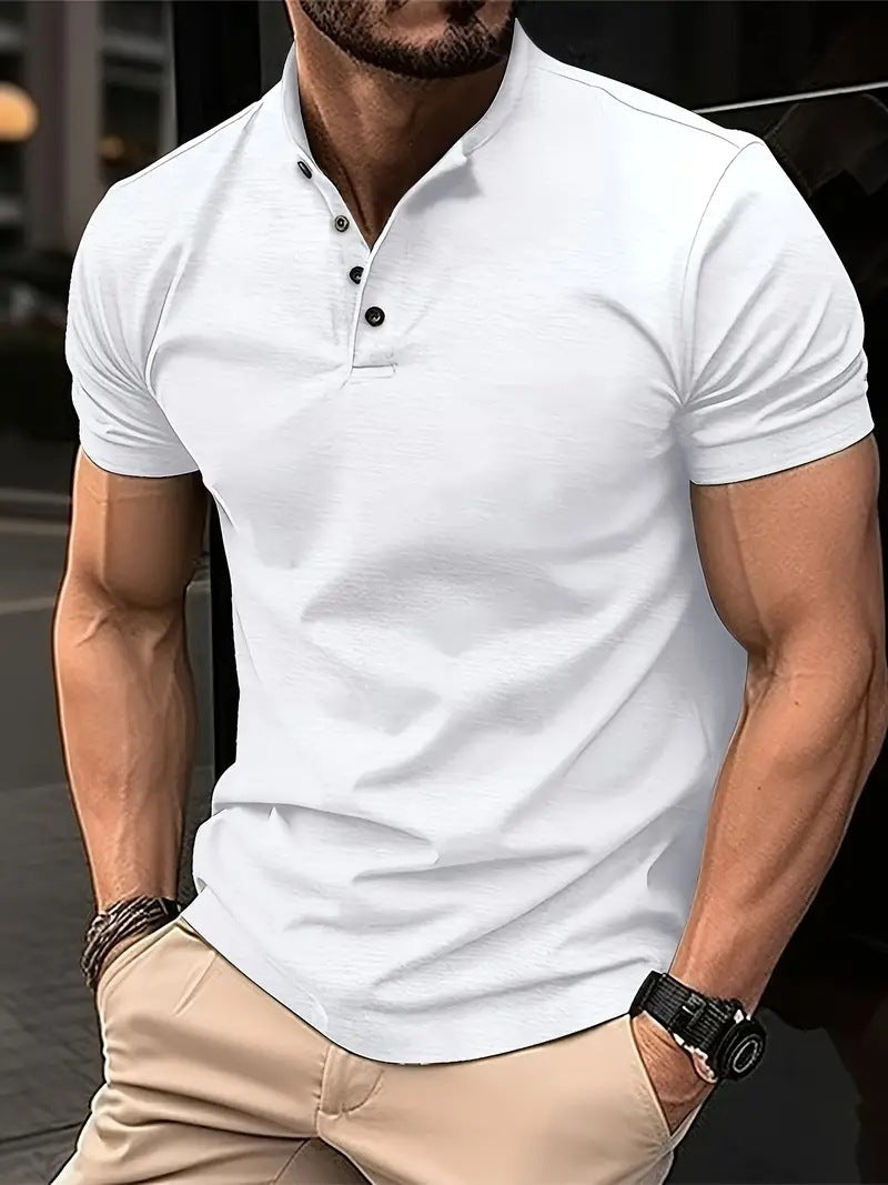 Men's Short Sleeve Polo Shirt Modern Style