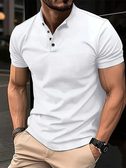 Men's Short Sleeve Polo Shirt Modern Style