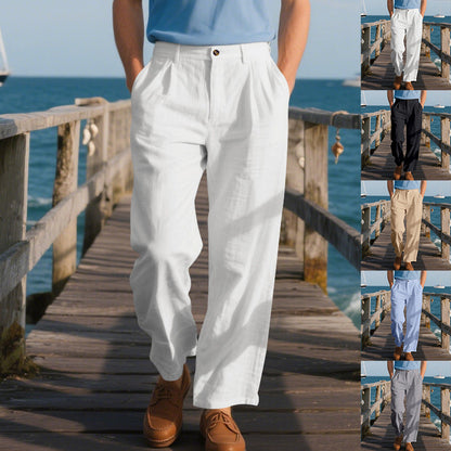 Herren Freizeithose Bequem Weich Elegant - IdealeKleiden