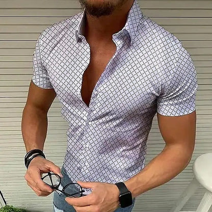 Men's Shirt Modern Plaid Classic Kent