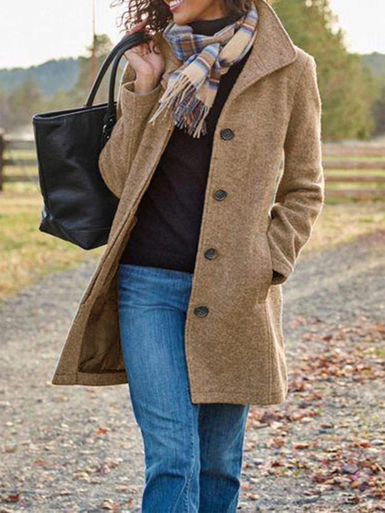 Women's Elegant Classic Wool Coat