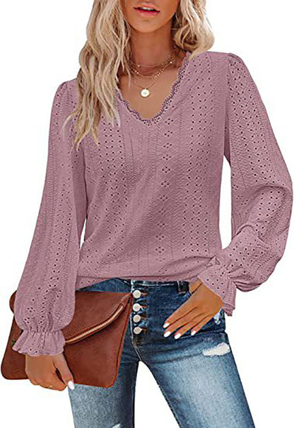 Women's Blouse Romantic Lace Trendy