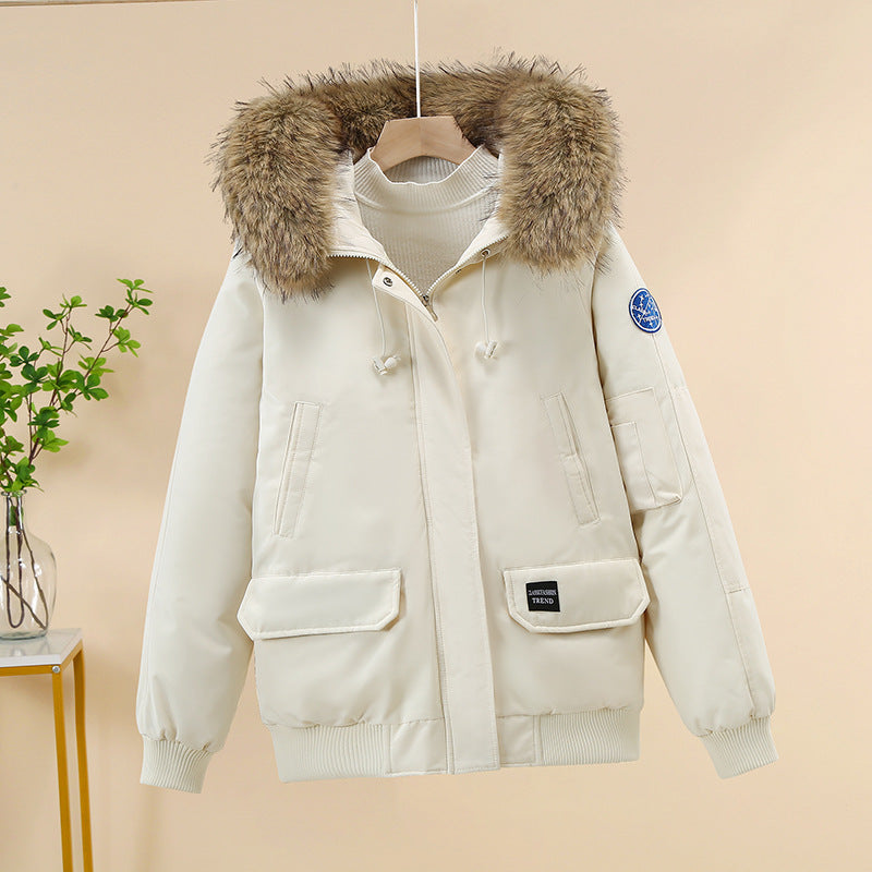 Damen Winterjacke Warm Stylish Kapuze