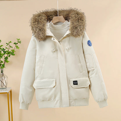 Damen Winterjacke Warm Stylish Kapuze