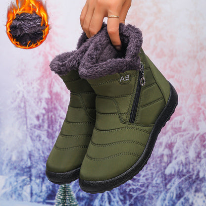 Women's Winter Boots Warm Cozy Zipper
