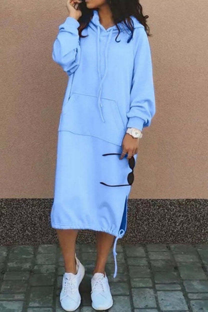Women's Hoodie Dress Casual Comfortable With Pockets