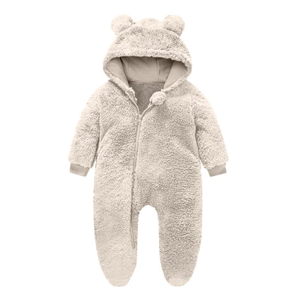 Children's Fleece All-in-One with Bear Ears, Cuddly Warm