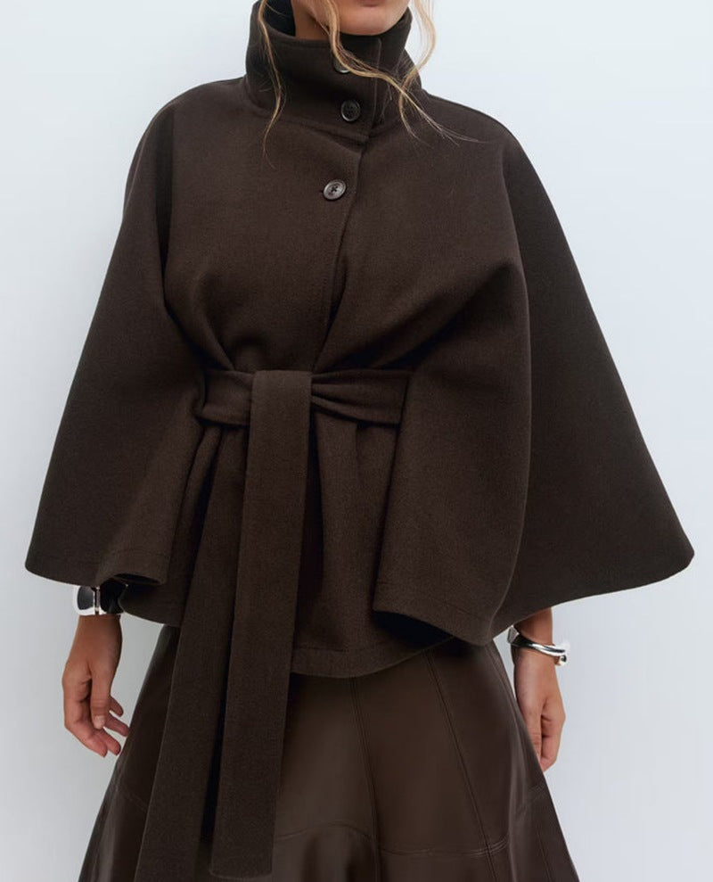Men's Trench Coat Elegant Stand-up Collar Classic