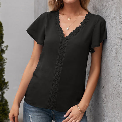 Women's Lace Blouse Elegant Evening Dress