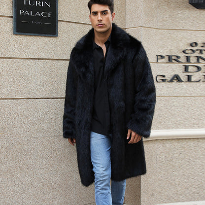Men's Luxury Fur Jacket Elegant Design