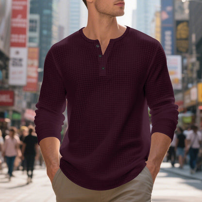 Men's Long Sleeve Shirt Elegant Modern Style