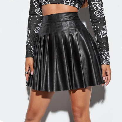 Women's Pleated Skirt Elegant Shimmer Finish