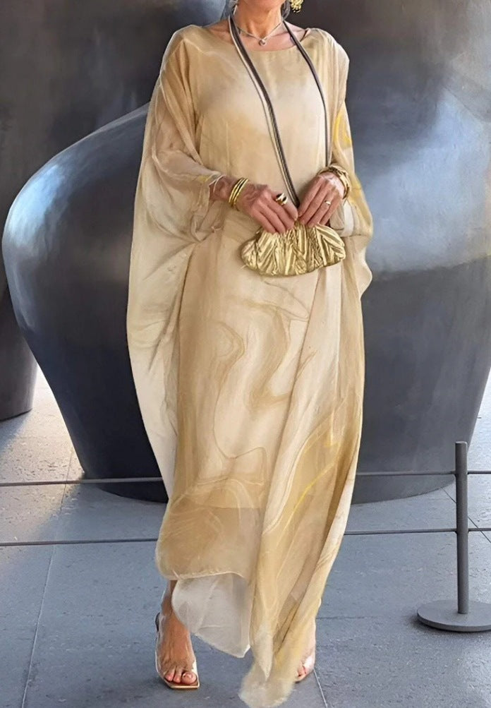 Women's Kaftan Dress Generous Floral Pattern