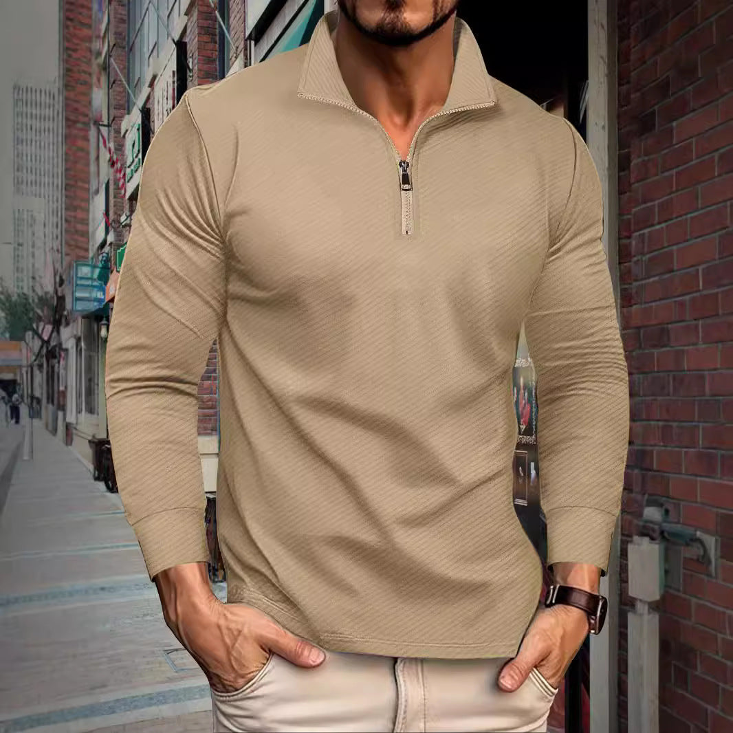 Men's Sports Pullover Short Zip Modern Fit