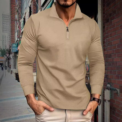 Men's Sports Pullover Short Zip Modern Fit