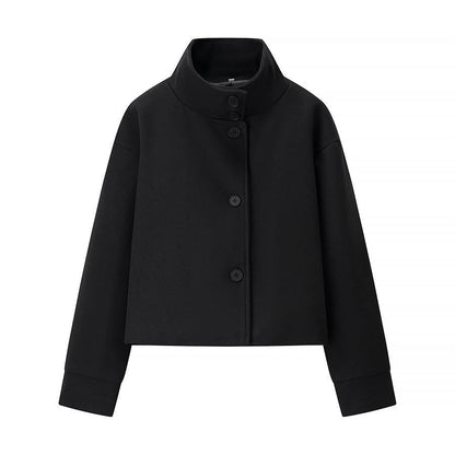 Women's Short Jacket Elegant Stand-Up Collar Modern