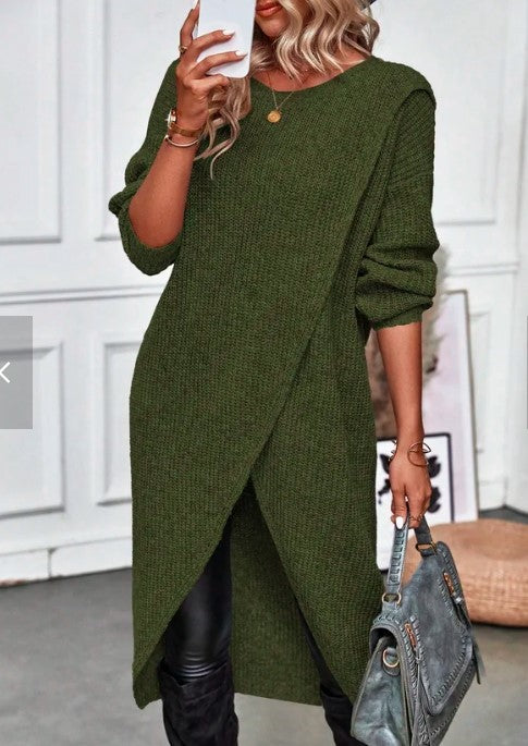 Elegant Knitted Dress Women's Fashion