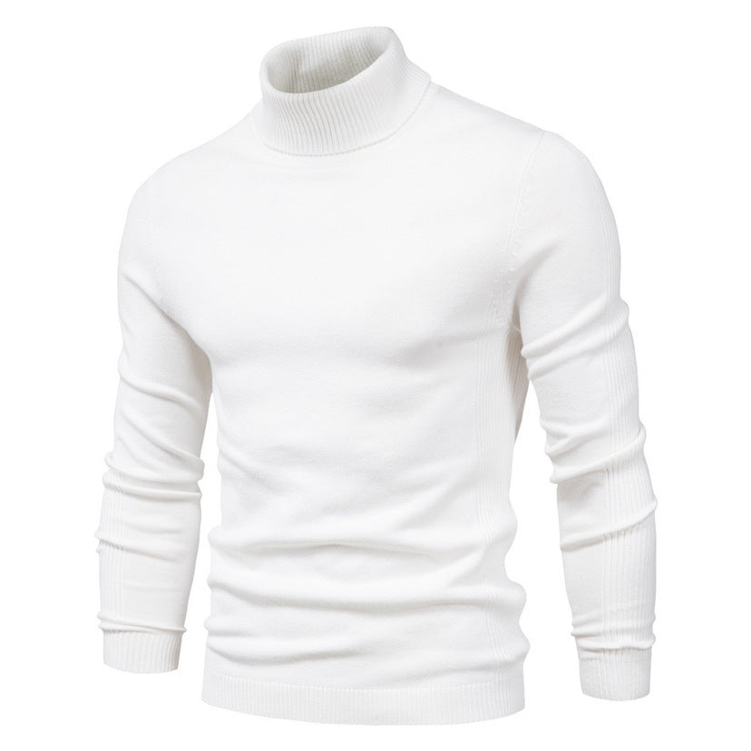 Men's Fine Wool Turtleneck Sweater Elegant Design