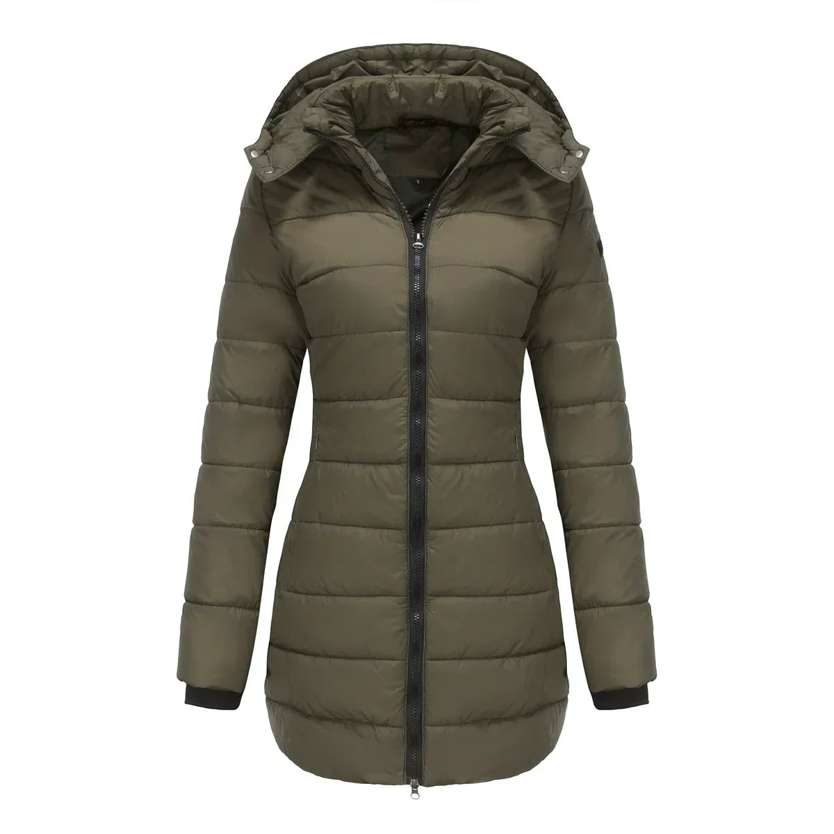 Women's Puffer Jacket Lined Warm Insulated